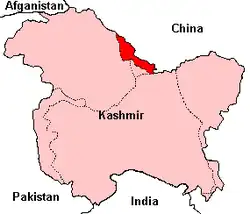 Map of Shaksgam Valley