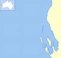 HMAS Sydney (D48) is located in Shark Bay