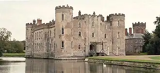 colour photograph of Shirburn Castle, which features as Styles Court