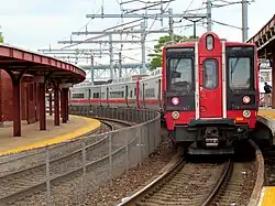 A train of electric railcars