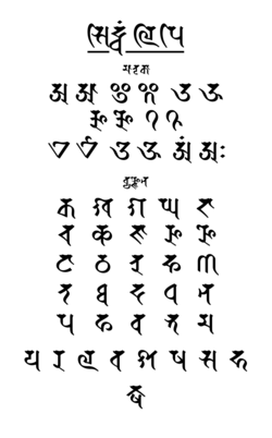 Siddhaṃ Varnamala
