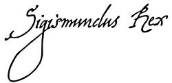 Sigismund III Vasa's signature