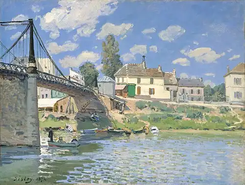 Alfred Sisley – Bridge at Villeneuve-la-Garenne (1872), Metropolitan Museum of Art