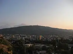 Mount Vodno in the background overlooking Skopje