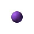 Ball and stick model of a sodium cation