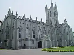 St. Paul's CNI Cathedral, Calcutta is one of the finest examples of Gothic Revival architecture in India.[186]