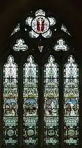 Dedicated in 1915, the Scott Window in St Peter's Church, Binton, is a memorial to the members of Scott's polar party.