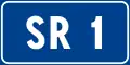 Road marker for regional roads in Italy