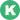The symbol for the Karasuma Line of the Kyoto Municipal Subway.