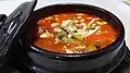 Sundubu-jjigae (spicy soft tofu stew)