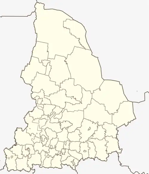 Yekaterinburg is located in Sverdlovsk Oblast