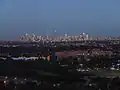 The Sydney central business district in Sydney's western suburbs