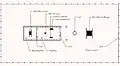 Top view, parallel projection of tabernacle.