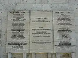 A second printed table of nations and their medal counts