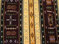 Detail of a traditional Berber carpet