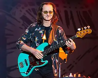 Lee performing at Wembley Stadium in 2022