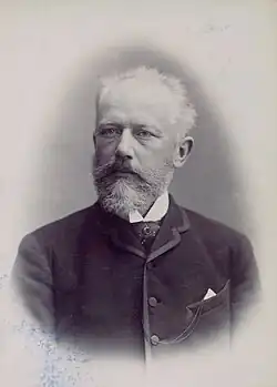 Cabinet card portrait of Tchaikovsky