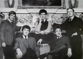The Hollies in 1964; from left: Eric Haydock, Allan Clarke, Graham Nash, Tony Hicks, Bobby Elliott.