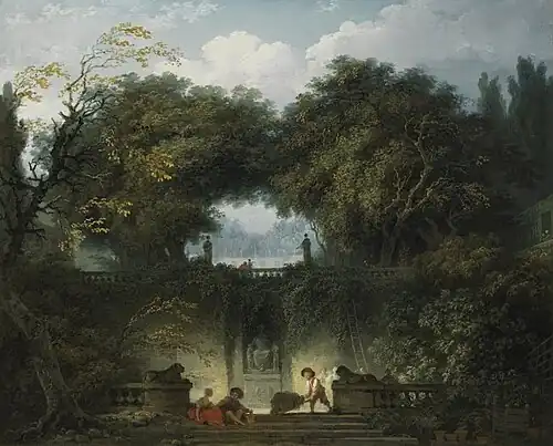 The Little Park by Jean-Honoré Fragonard (1763)