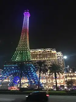 The Parisian Macao is a casino resort on the Cotai Strip in Cotai, Macau, which features a half-scale Eiffel Tower as one of its landmarks.