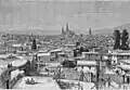 Damascus, view taken from the Christian quarter, in 1876.[109]