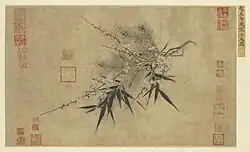The Three Friends of Winter by Zhao Mengjian, c. 1199–1264