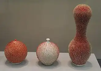 Porcelain vases by Yun Jucheol, Korea, 2015–2016