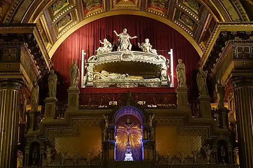 The tomb of the saint