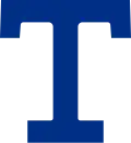 The Toronto Arenas logo, which is a capitalized letter T in blue.
