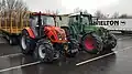 Modern tractors, an Ursus 11054 and Fendt 820