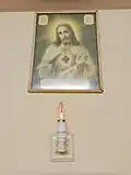 Traditional Irish sacred heart lamp, Tipperary