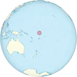 Location of Tuvalu