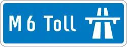 M6 Toll shield