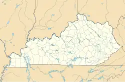 Map showing the location of Morehead, Kentucky
