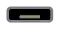 A USB 2.0 Micro‑AB receptacle: an opening 7 by 2 millimeters, distinct from the USB 2.0 Micro‑B receptacle only in that it is rectangular, where in the Micro‑B receptacle the upper corners narrow to preclude insertion of a Type‑A plug