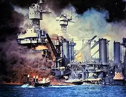 A motor launch pulls a man from the water