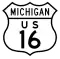 US Highway 16 marker