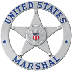 Badge of a deputy U.S. marshal