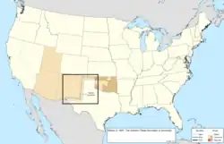 Map of the change to the United States in central North America on March 3, 1891