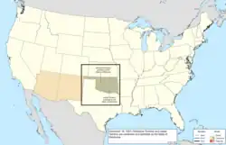 Map of the change to the United States in central North America on November 16, 1907