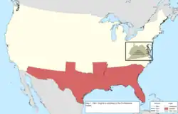Map of the change to the international disputes involving the United States in central North America on May 7, 1861