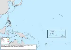 Map of the change to the United States in the Pacific Ocean on December 27, 1859