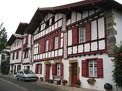 Half-timbered houses from Uztarritz (Lapurdi)