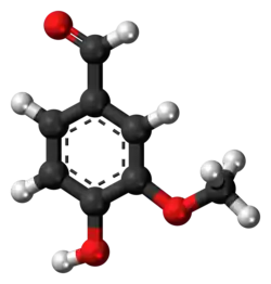 Spacefill model of vanillin