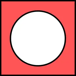 Venn diagram of Negation