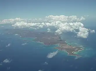 Aerial view from East