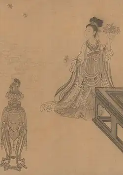 A female figure from Vimalakirti and the Doctrine of Nonduality, Yuan dynasty.