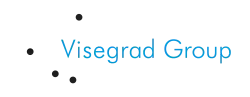 The group's logo, representing the relative positions of the four member states' capitals of The Visegrád Group
