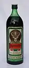 A round 1 litre bottle of Jägermeister that was sold to catering establishments from 1954 to 1996