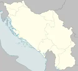 Location of Sajmište within occupied Yugoslavia